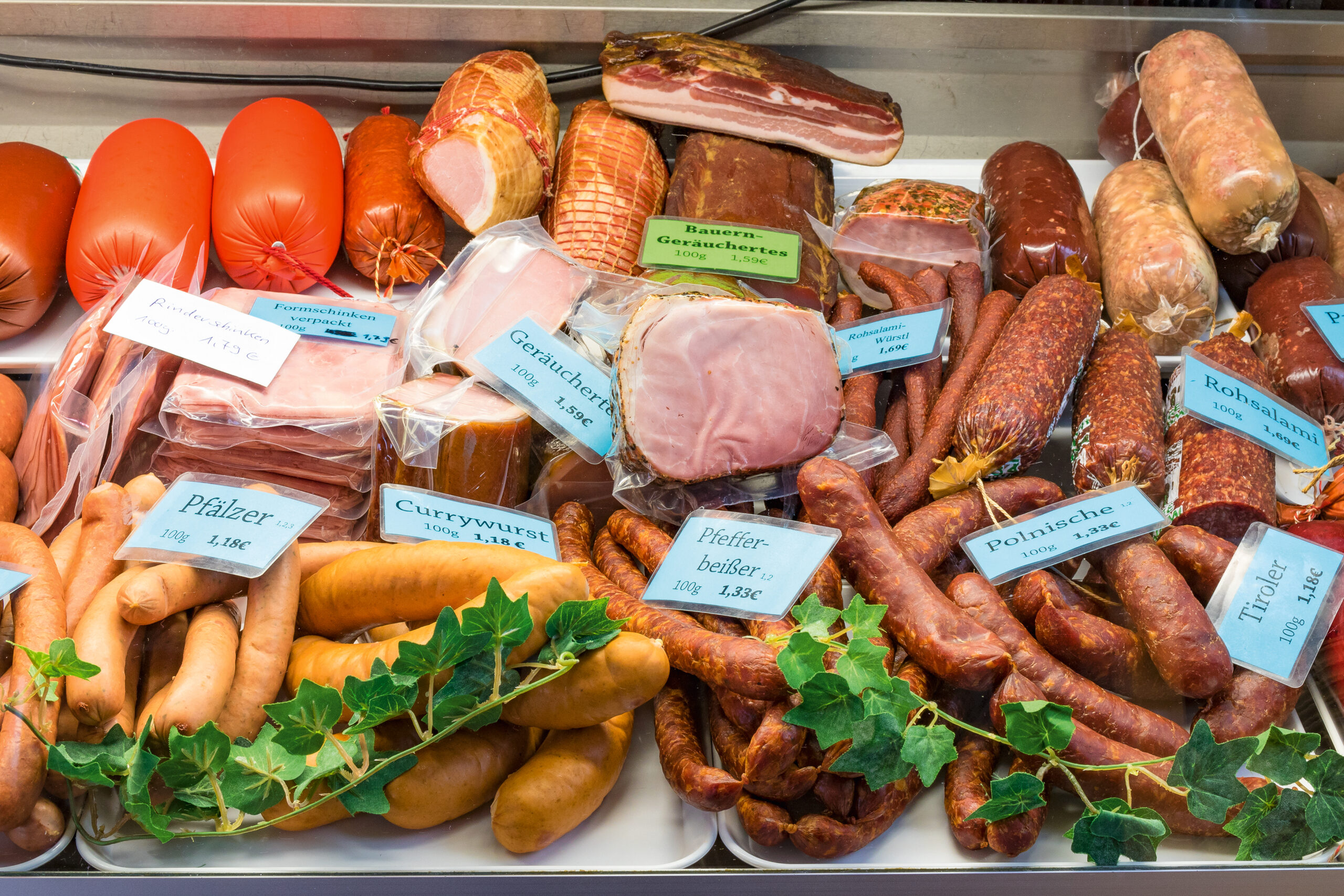 Isener Bauernmarkt Angebotsübersicht Wurst- und Fleischprodukte